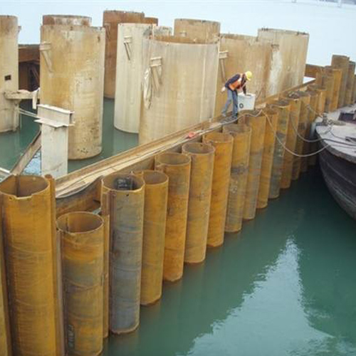 武威钢护筒现场安装